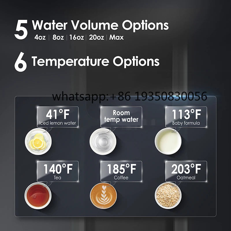 Countertop Water Dispenser Hot Cold Reverse Osmosis Water Filter System RO Water Purifier Machine for Home