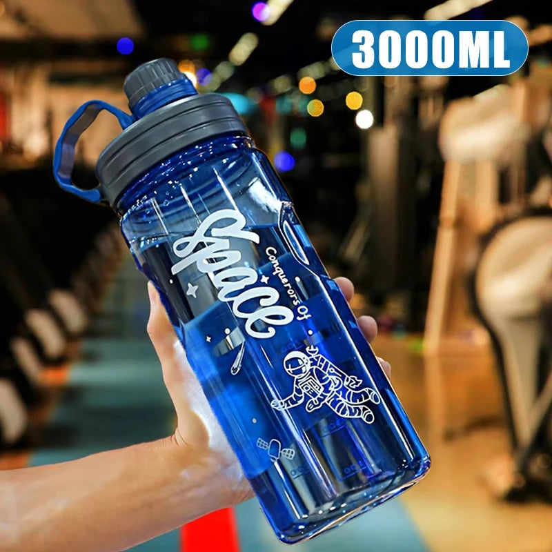 Prana Water - 2L 3L Large Capacity Sport Water Bottle With Filter Eco-Friendly Plastic Water Cup Portable Fitness Drink Bottle Kettle BPA Free