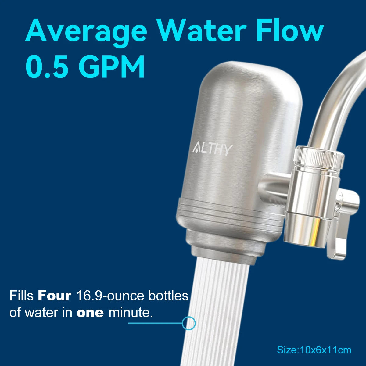 Stainless Steel Faucet Tap Water Filter Purifier System