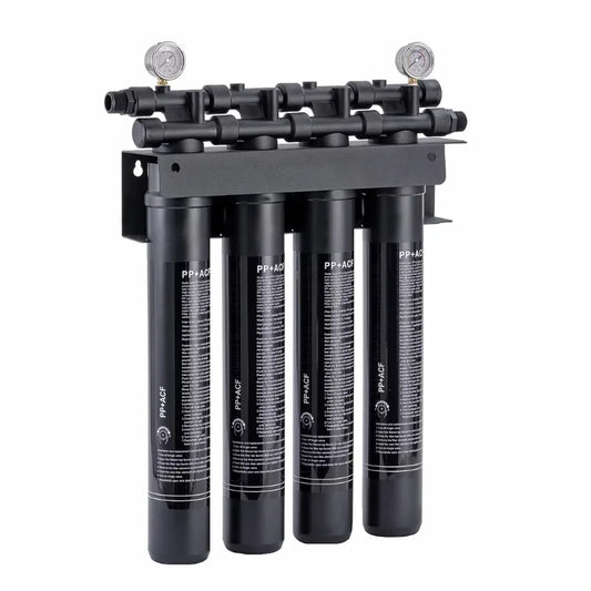 20 Inch 4 Stage Commercial System, 40Lpm Heavy  Water Filter Treatment for Commercial Restaurant Hotel Large Kitchen