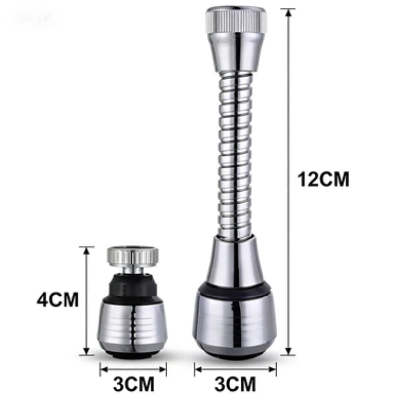 360 Degree Rotating Kitchen Faucet Sprayer Head, Water Saving Faucet Filter , Stainless Steel Universal Adapter Nozzle