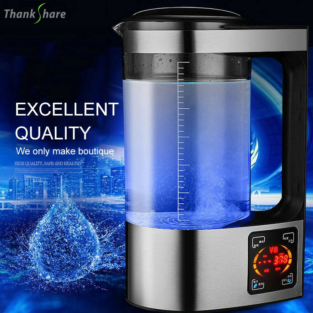 2L Electric Hydrogen Rich Water Generator Water Ionizer Machine Water Filter Drink  Hydrogen Water HealthCare Pot 100V-240V