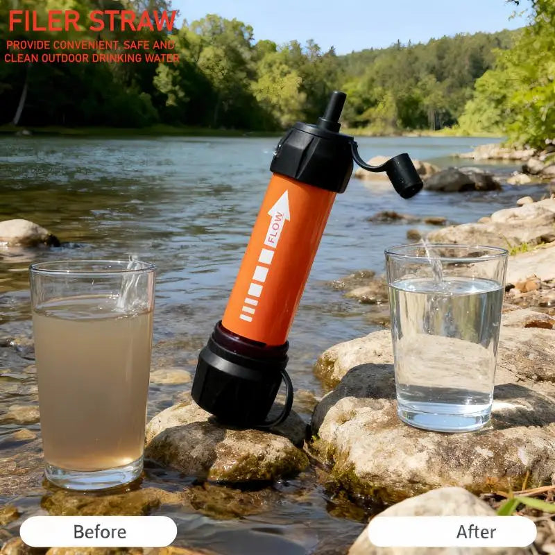 Prana Water - Emergency Portable Water Purifier for Hiking - Survival , Fast Purification, Safe for Natural Water, On-The-Go Essential Gear