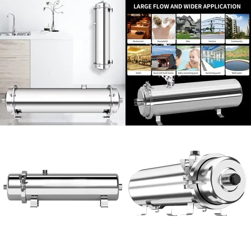 10000L/H Pvdf Washable Stainless Steel Water Filtration System