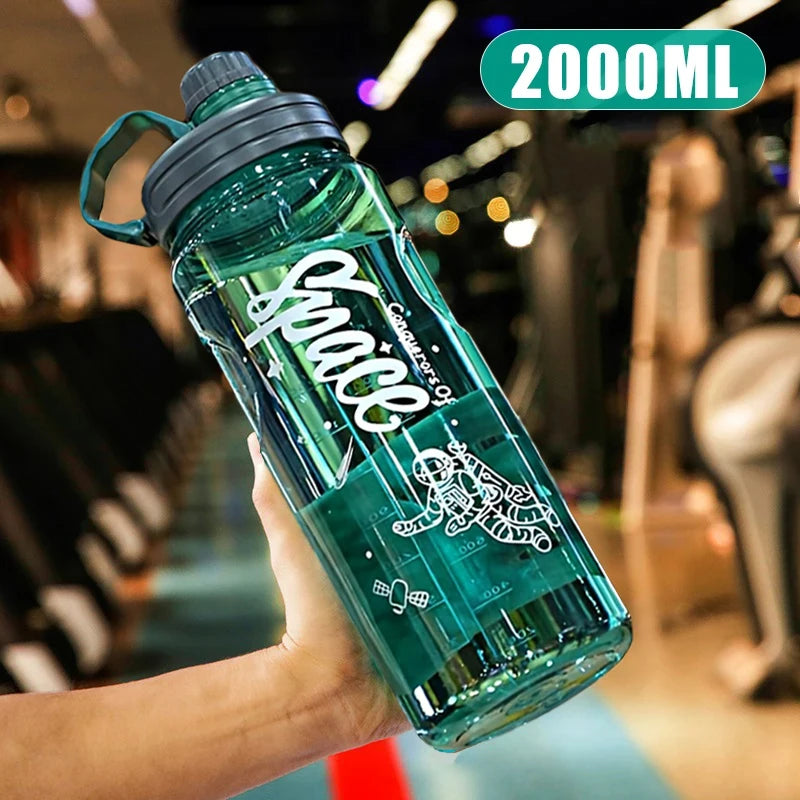 Prana Water - 2L 3L Large Capacity Sport Water Bottle With Filter Eco-Friendly Plastic Water Cup Portable Fitness Drink Bottle Kettle BPA Free